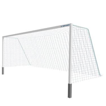 Soccer Goals - Classic Official Square Goal - Semi-Permanent with Standard Backstays (8 ft.H x 24 ft.W x 4 ft.B x 10 ft.D) - NFHS, NCAA, FIFA Compliant
